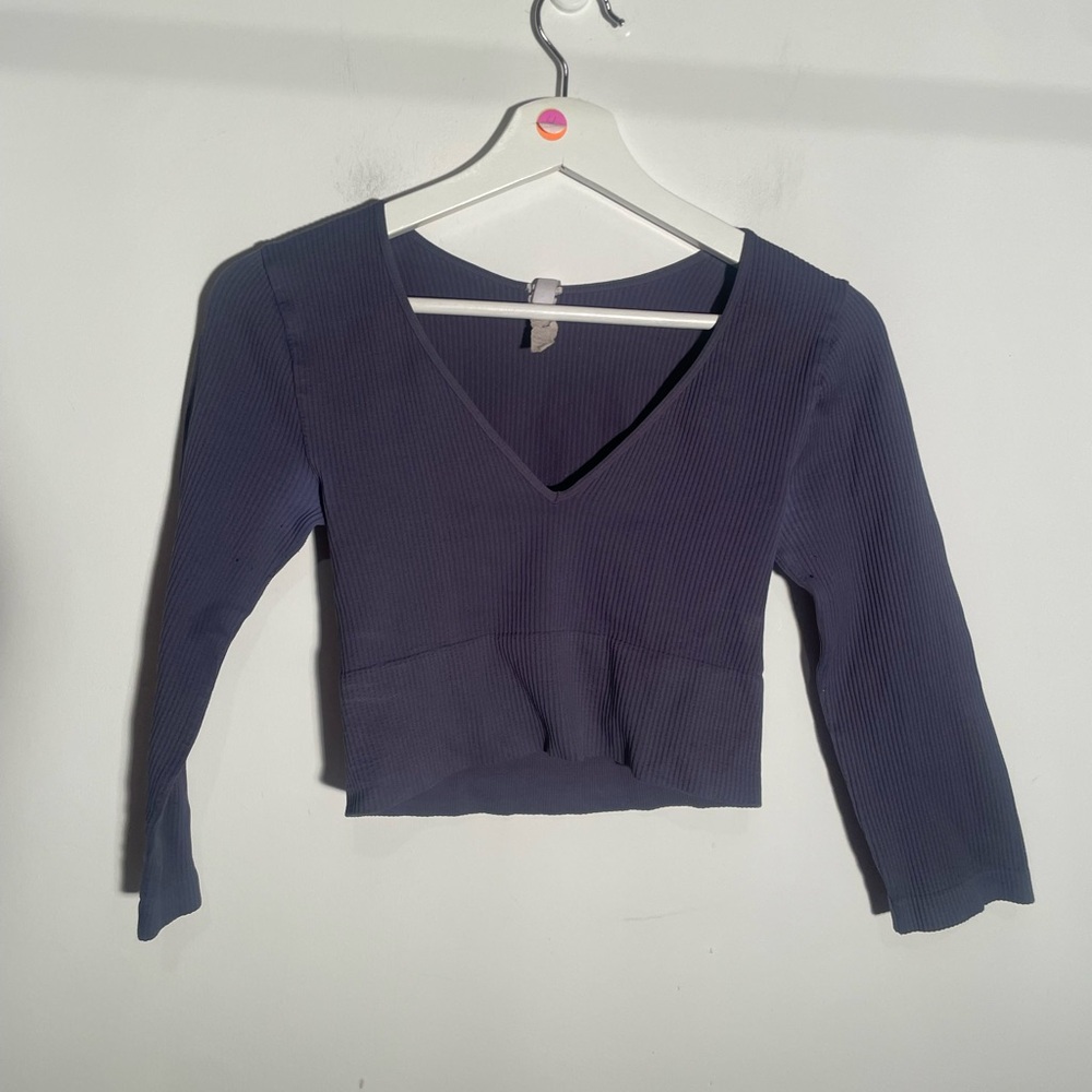 niki‎ biki 3/4 sleeve crop top